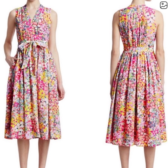 kate spade Dresses & Skirts - Kate Spade Multicolor Floral Midi Dress size 8